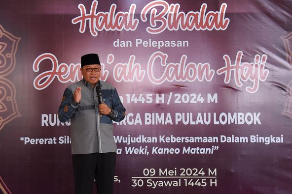 Halal Bihalal Dan Pelepasan JCH Warga Bima, PJ. Gubernur: Tetap Jaga Kekompakan