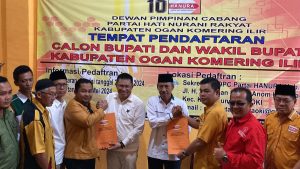 Kompak, Pasangan JADI Ambil Formulir di Partai Hanura Bersamaan