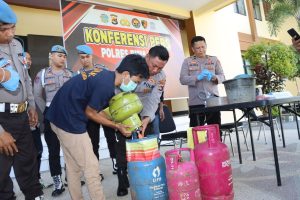 Oplos Gas Subsidi, AR Ditangkap Polres Bima Kota Polda NTB