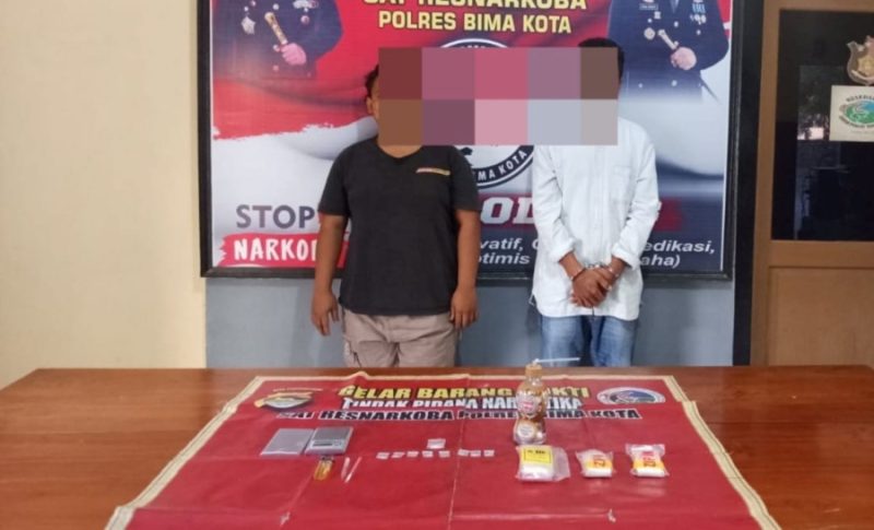 Beroperasi di Seputaran Wera, Dua Pengedar Sabu Digulung Tim Opsnal Sat Narkoba Polres Bima Kota