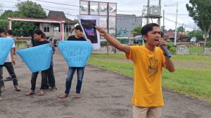 Puluhan Massa APSB Seruduk KPUD Mura, Ini Tuntutannya