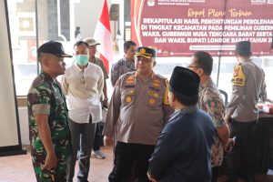 Kapolresta Monitoring Sidang Pleno PPK Lombok Barat Yang Masuk Wilayah Hukum Polresta Mataram