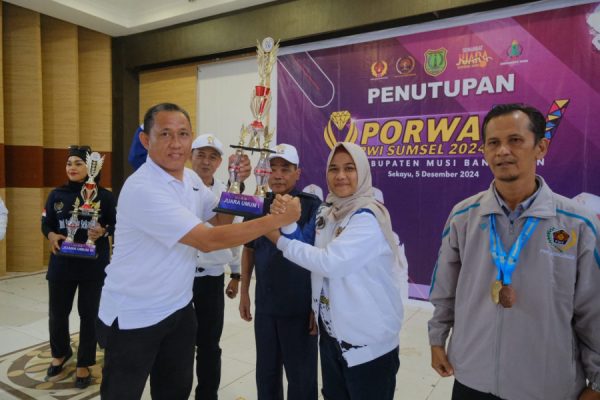 Toreh 23 Medali Diajang Porwada Sumsel 2024, PWI Muba Raij Juara Umum