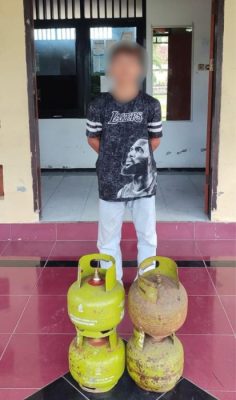 Polsek Sandubaya Tangkap Remaja Pencuri Tabung Gas Elpiji Kurang dari 24 Jam