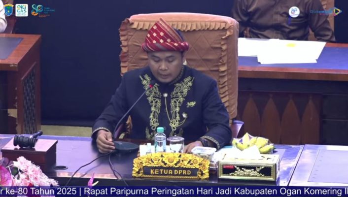 Paripurna HUT ke-80 OKI, Ketua DPRD Tegaskan Komitmen untuk Rakyat
